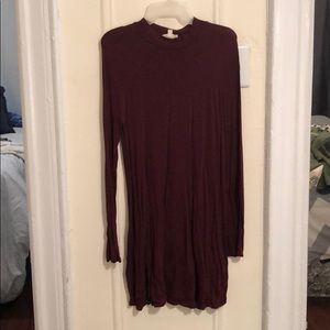 Burgundy dress